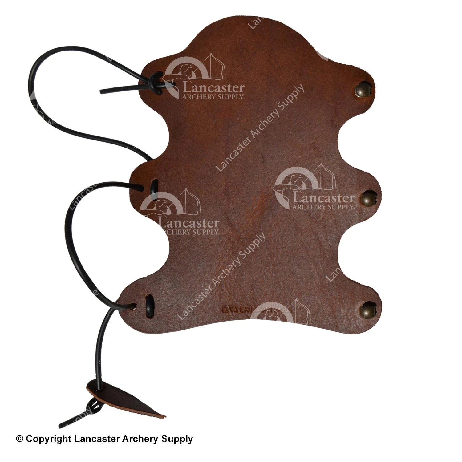 Bateman Rubber Cord Laced Leather Traditional Armguard