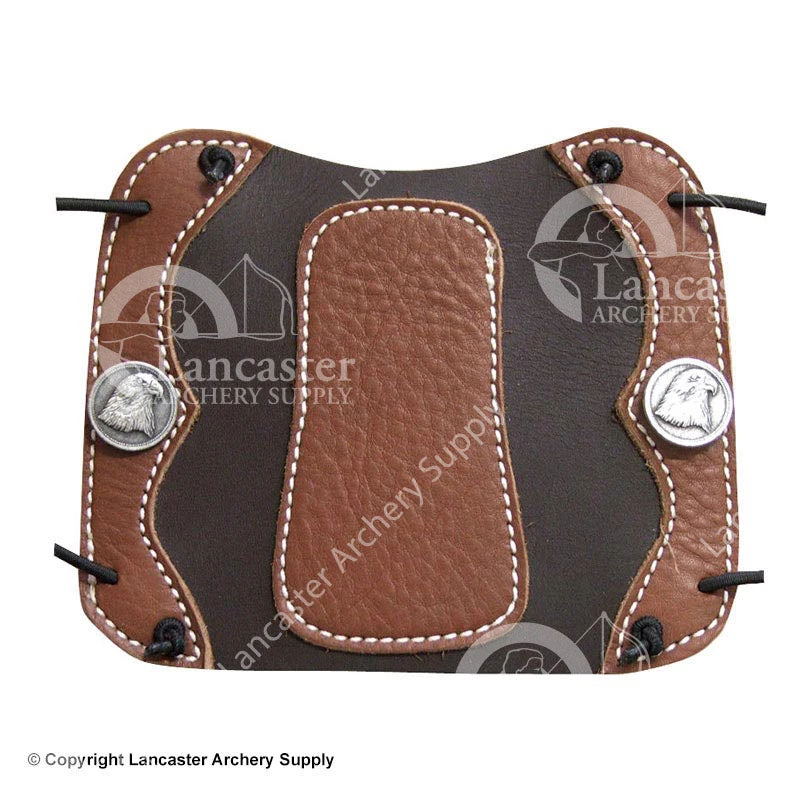 Vista Small Deluxe Traditional Leather Armguard W/ Elastic